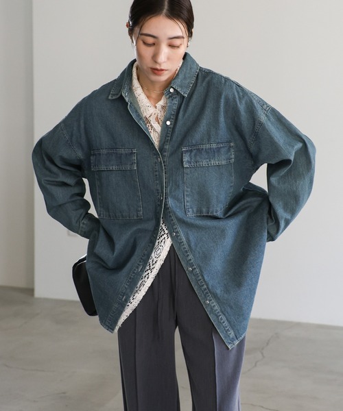 MaxMara シャツ ジャケット デニムジャケット パープル ツウィ着用♡