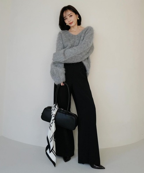 未使用タグ付き アニュアンス anuans リネン100%フレアマリンパンツ S アニュアンス anuans リネンブレンドフレアマリンパンツ （BEIGE