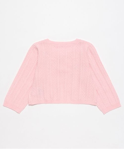 ベビー リボン刺繍ニットボレロ_3