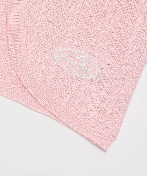 ベビー リボン刺繍ニットボレロ_6