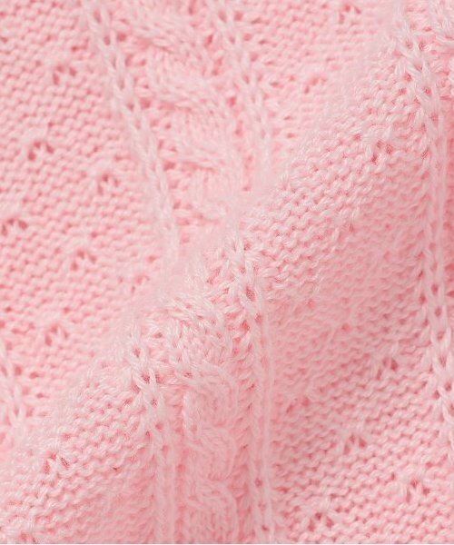 ベビー リボン刺繍ニットボレロ_7