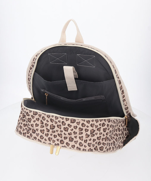 新品！レスポートサック　ROUTE BACKPACKラテハートレオパード レスポートサック LeSportsac ROUTE BACKPACK （ラテハート