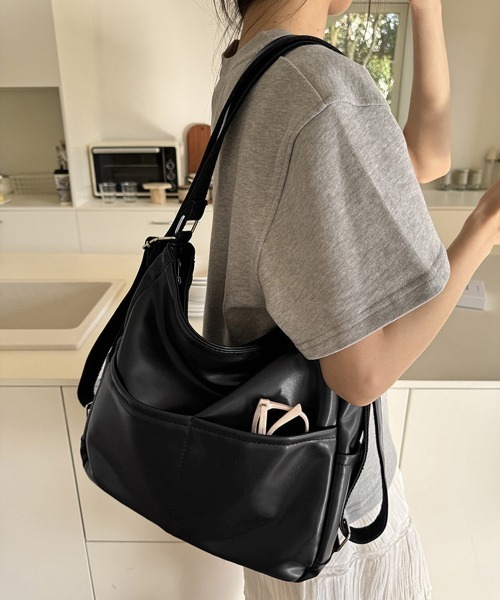 【極美品】PXG 3WAY ミニバックパック リュック ショルダーバッグ 黒 miniministore（ミニミニストア） ショルダーストラップ ショルダー