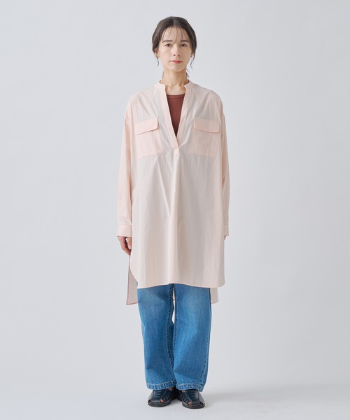 ブラウス シャツ 「KELEN / ケレン」 スキッパーデザインチュニック FINO レディース Kelen ブラウス シャツ 「KELEN / ケレン」 スキッパーデザイン