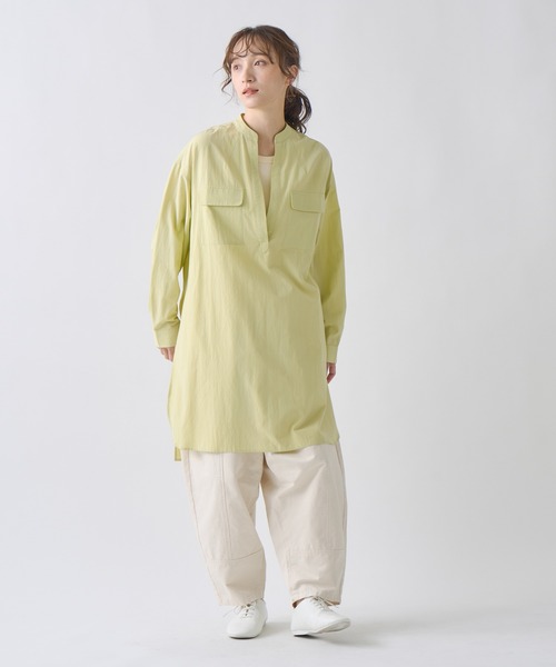 ブラウス シャツ 「KELEN / ケレン」 スキッパーデザインチュニック FINO レディース Kelen ブラウス シャツ 「KELEN / ケレン」 スキッパーデザイン