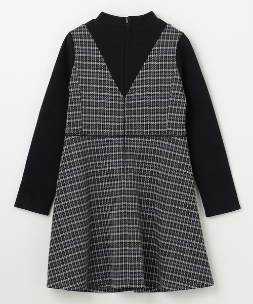 組曲　チェック白襟ワンピース160㎝ 組曲クミキョク チェック白襟ワンピース160㎝ キッズ服(100cm~)