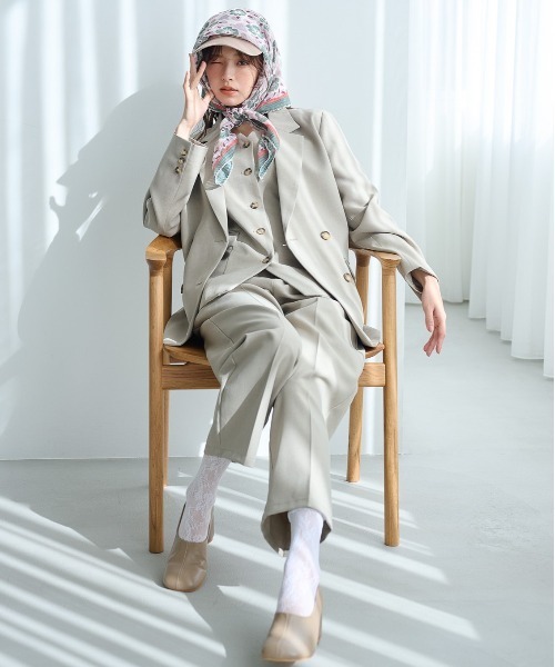 mysty woman セットアップ着用可・フロントボタンビスチェ