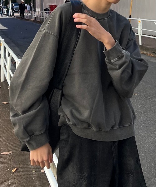 Chikashitsu+ トレーナー スウェット 「Chikashitsu +」cropped