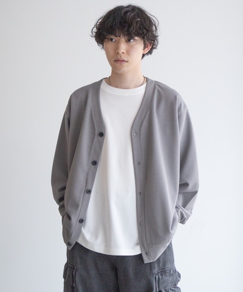 カーディガン 着回しの効くジョーゼットカーディガン「UVカット・ドライ・イージーケア・軽量」 メンズ レディース | NAVY（ファッション） | 12