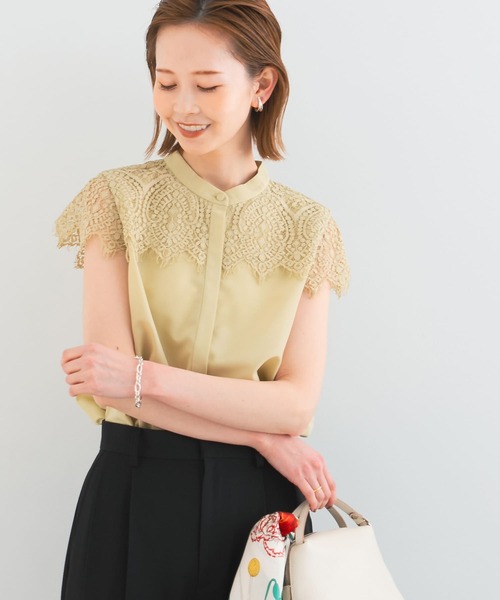「URBAN RESEARCH ROSSO WOMEN」 ノースリーブブラウス FREE イエロー系その他 レディース