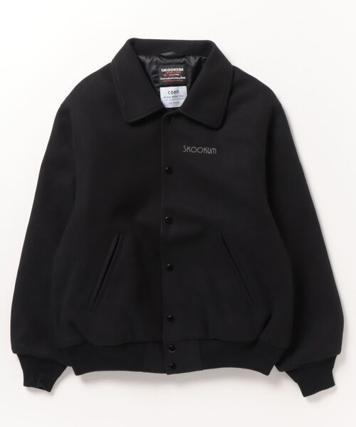 SKOOKUM 「SKOOKUM」 スタジャン L ブラック メンズ : ZOZOTOWN Yahoo  