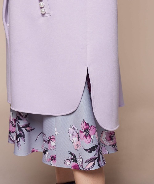 「QUEENS COURT」 チェスターコート S ホワイト レディース_画像5