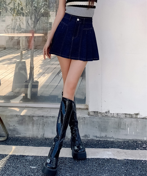 美品！お買い得！Vetements デニム プリーツミニスカート 美品！お買い得！Vetements デニム プリーツミニスカート - メルカリ