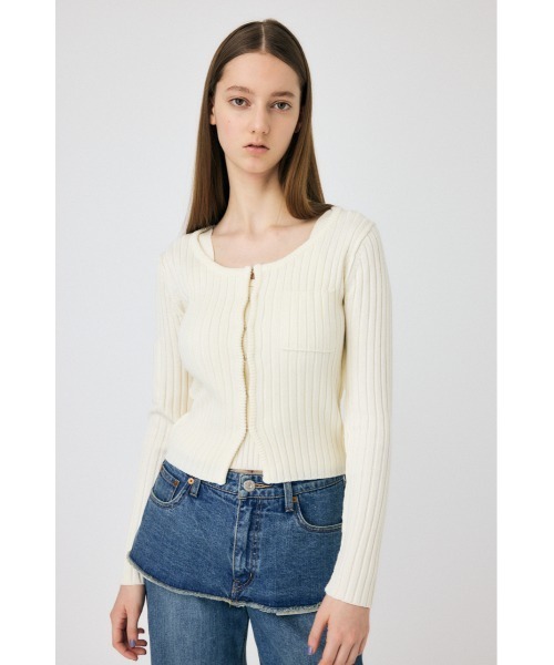 カーディガン RIB KNIT カーディガン ＆ タンクトップ レディース