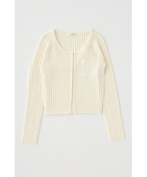 MOUSSY カーディガン RIB KNIT ＆ タンクトップ レディース
