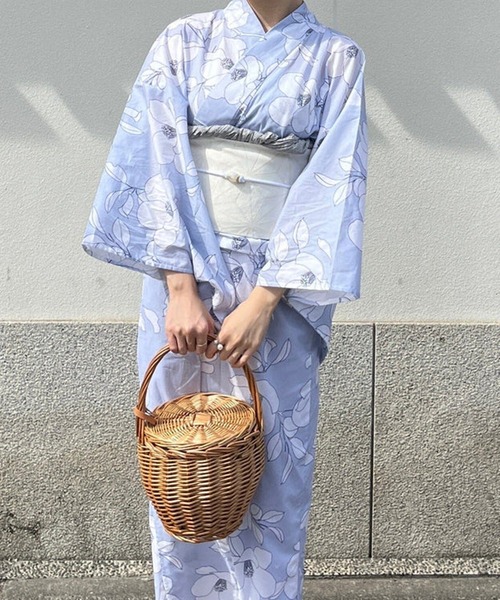 浴衣 浴衣・水色(花柄） レディース : ZOZOTOWN Yahoo!店 - 通販