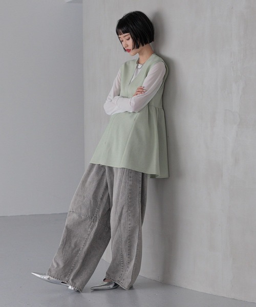 【ほたる】LOWRYSFARM イージーバレルデニムパンツ LOWRYS FARM｜【カラー追加予約】イージーバレルデニムパンツ