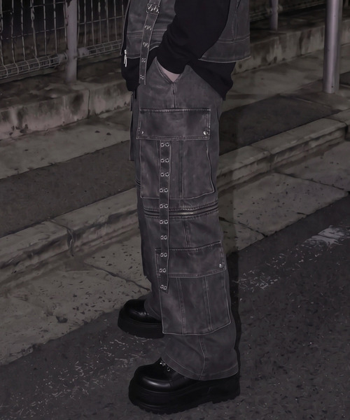 ililil（イルイルイル） ワイドパンツ カーゴパンツ メンズ レディース
