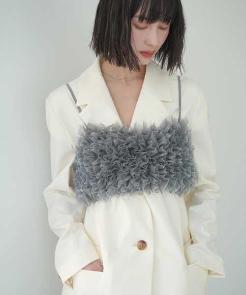 eimy istoire チュールフリルベアトップ レディース : ZOZOTOWN