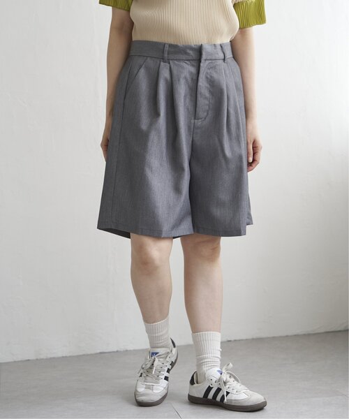 FUC（fackupclothes） グレーMサイズ ハーフ パンツ VENCE EXCHANGE パンツ TRツイルタックハーフパンツ レディース
