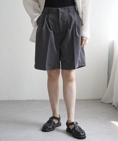 VENCE EXCHANGE ハーフパンツ パンツ TRツイルタックハーフパンツ