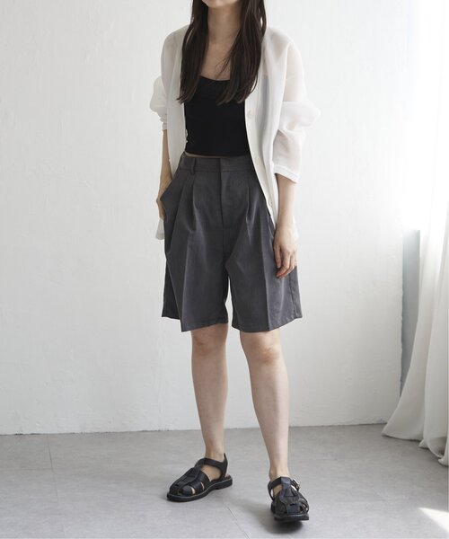 VENCE EXCHANGE ハーフパンツ パンツ TRツイルタックハーフパンツ