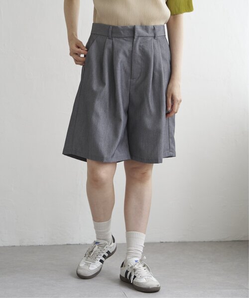 VENCE EXCHANGE ハーフパンツ パンツ 短パン TRツイルタックハーフ