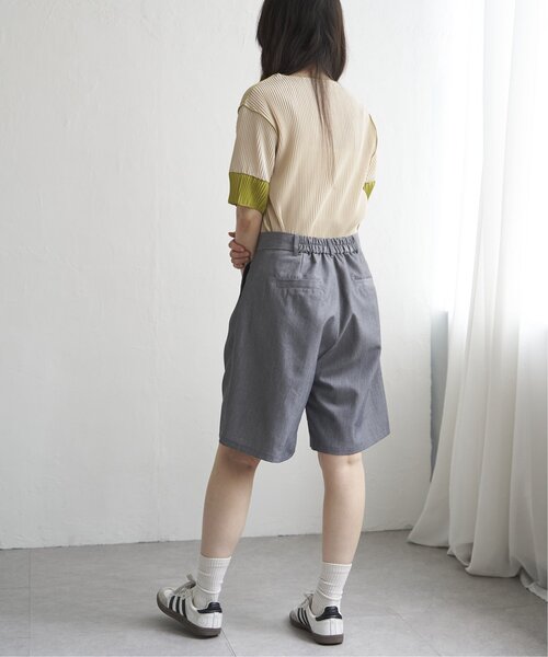 VENCE EXCHANGE ハーフパンツ パンツ TRツイルタックハーフパンツ