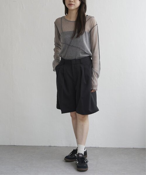 VENCE EXCHANGE ハーフパンツ パンツ TRツイルタックハーフパンツ