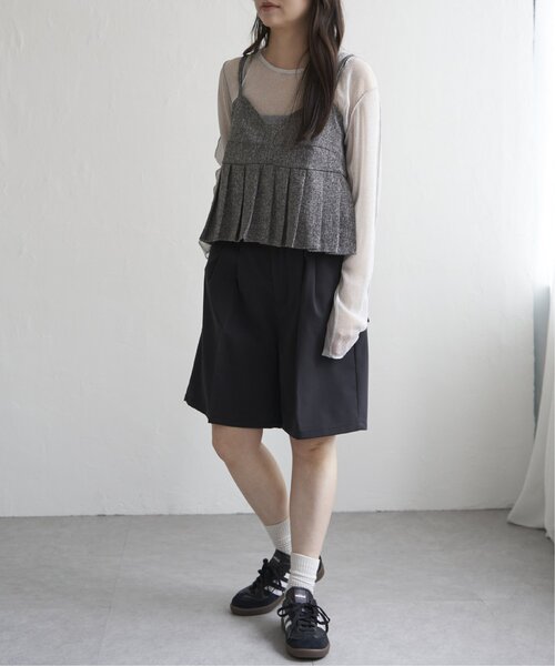 VENCE EXCHANGE ハーフパンツ パンツ TRツイルタックハーフパンツ