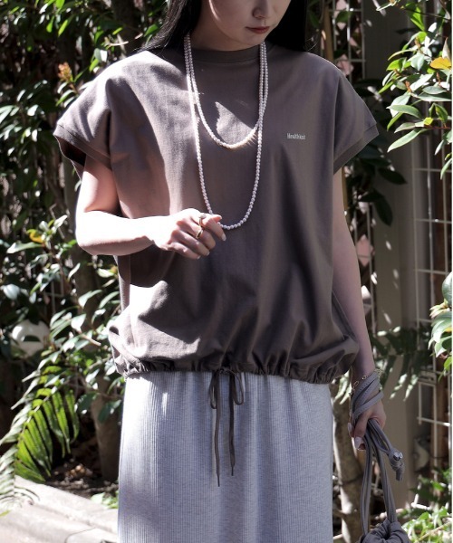 タンクトップ ノースリーブ 「Healthknit」スピンドルスリーブＴシャツ レディース Right-on タンクトップ ノースリーブ 「Healthknit」スピンドル