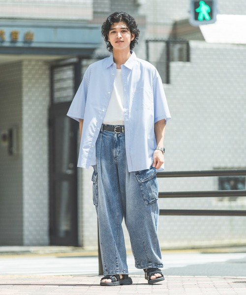 ADRERパラシュートカーゴパンツ デニム　ブルー ADRER アドラー デニム パラシュート カーゴパンツ 平野紫耀