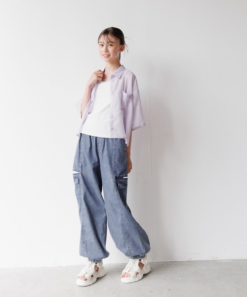 ♥KRY 「SINOKUBO」 /ハーネス付き フロントZIPサルエルパンツ 赤 コリンボ パンツ COLIMBO ZX-0205 Harz Soldat Pants レイン