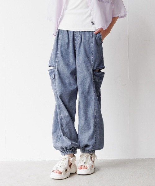 ♥KRY 「SINOKUBO」 /ハーネス付き フロントZIPサルエルパンツ 赤 コリンボ パンツ COLIMBO ZX-0205 Harz Soldat Pants レイン
