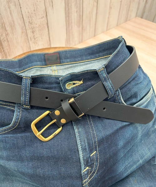 Lee（リー） ベルト 30mm レザー ゴールドバックル ナローベルト