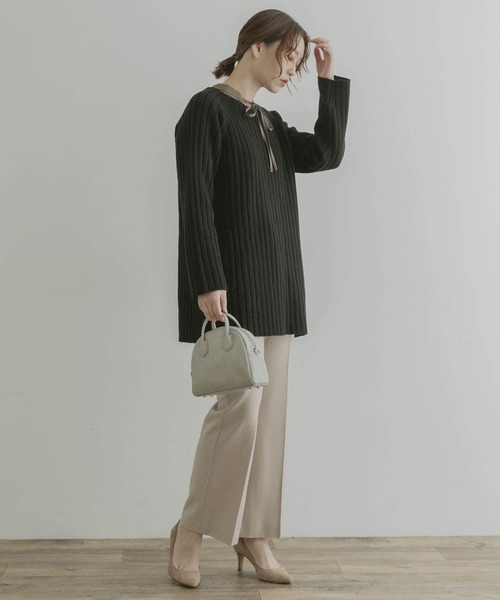 「F by ROSSO」 長袖ニット FREE グレー レディース_画像5