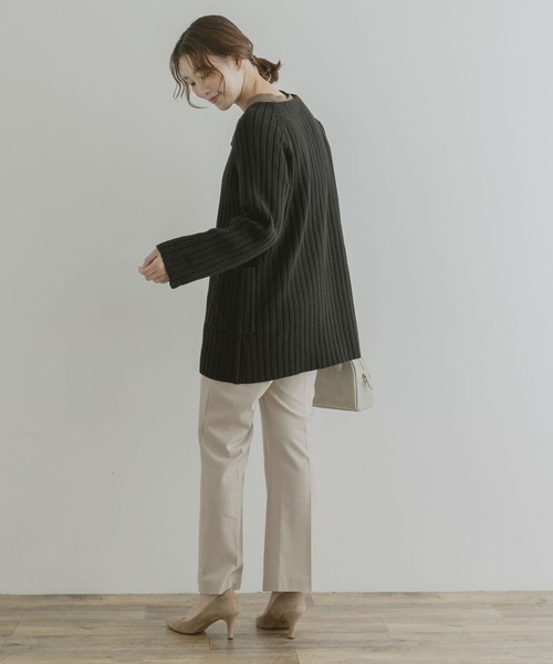 「F by ROSSO」 長袖ニット FREE グレー レディース_画像6