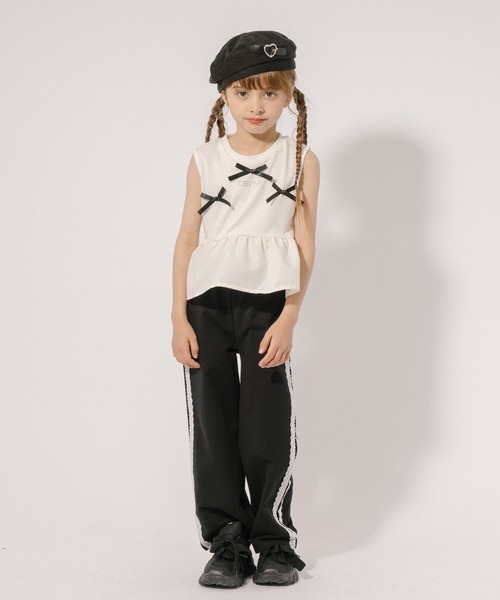 URBAN CHERRY パンツ レースラインストレートパンツ キッズ 子供