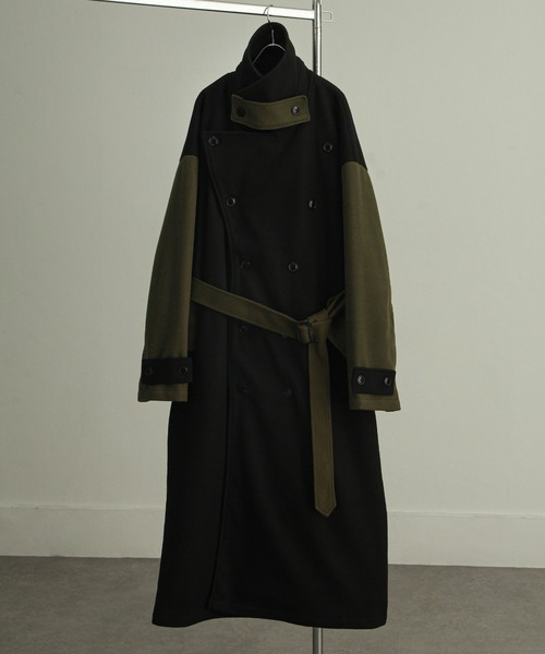 「Nilway」 トレンチコート LARGE ブラック メンズ_画像3