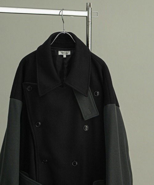 「Nilway」 トレンチコート LARGE ブラック メンズ_画像6