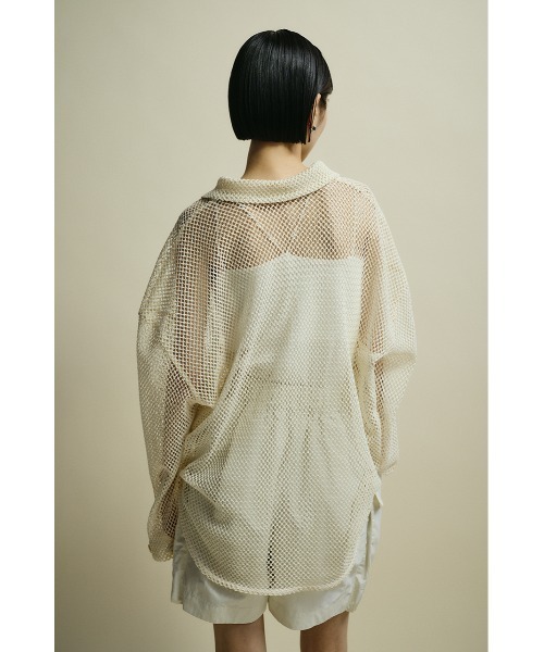 STYLEMIXER ブラウス シャツ ACTIVEメッシュシャツ レディース