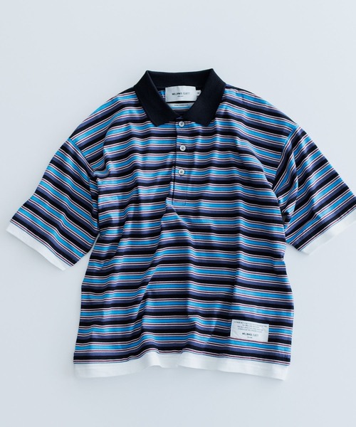 tシャツ 「WILLIAM B.ELIOTT」マルチボーダー襟プルオーバー レディース