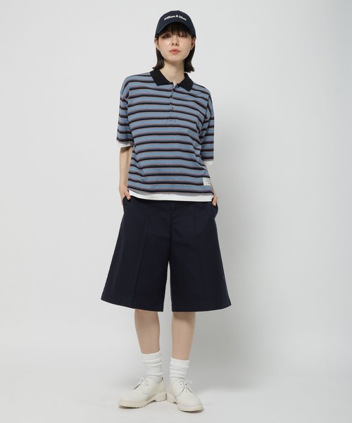 tシャツ ●フリンジボーダープルオーバー レディース L】【ウォッシャブル】ボーダーグラデーションプリントプル