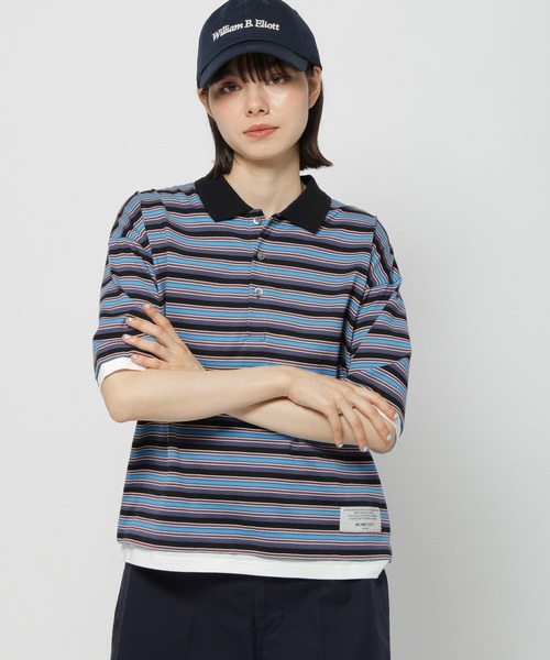 tシャツ BRODIAEA 日本製　マルチボーダーハイネックプルオーバー レディース 楽天市場】マルチボーダー ニット（レディースファッション）の通販