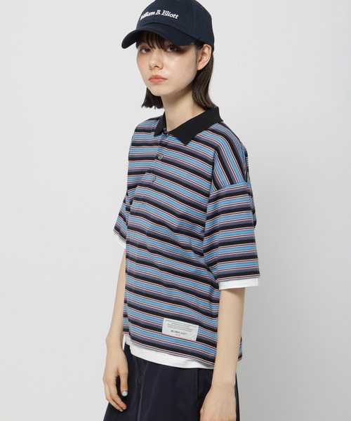 tシャツ 「WILLIAM B.ELIOTT」マルチボーダー襟プルオーバー レディース niko and… tシャツ 「WILLIAM B.ELIOTT」マルチボーダー襟プル