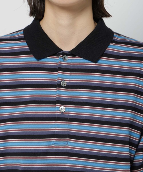 人気完売商品！WILLIAM B.ELIOTT マルチボーダー襟プルオーバー　L niko and… tシャツ 「WILLIAM B.ELIOTT」マルチボーダー襟プル