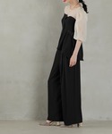 パーティードレス パンツドレス ビスチェペプラ...の詳細画像5