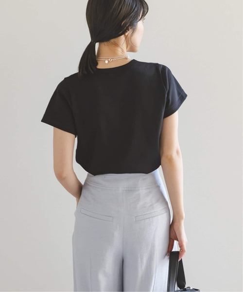 noble25ss新作　スピンコットンコンパクトTシャツ　ピンク CITYSHOP｜ONIT COTTON RIB POCKET T-SHIRT 25SSON180:Tシャツ