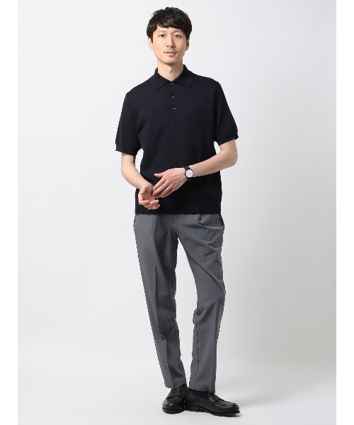 スラックス PERFORMANCE PANTS タックテーパードパンツ