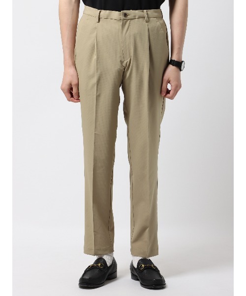 スラックス PERFORMANCE PANTS タックテーパードパンツ ウォッシャブル